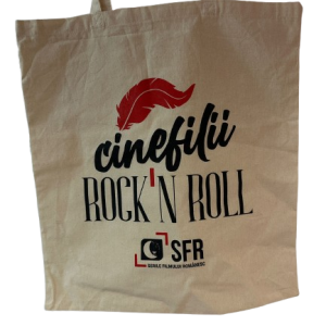 Sacoșă textilă „Cinefil’ii Rock n Roll” – practică și stylish